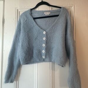 Lovers + Friends Soft Blue Cardigan